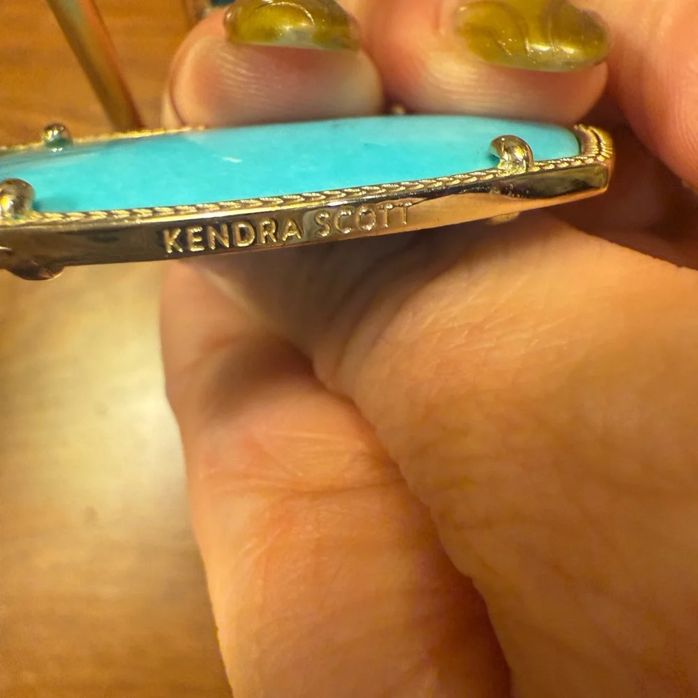 Kendra Scott Danielle Turquoise/14K Gold Plated Drop Earrings